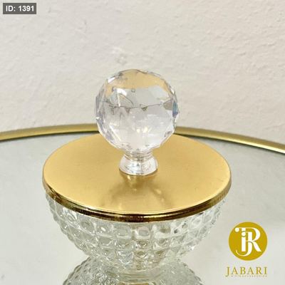 سكرية زجاج غطاء معدن