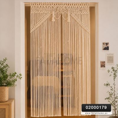 ستائر برادي باب مكرمية صنارة هندي 115×200 سم