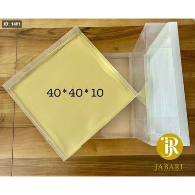 علب تغليف كرتون مع غطاء شفاف حجم 10*40*40