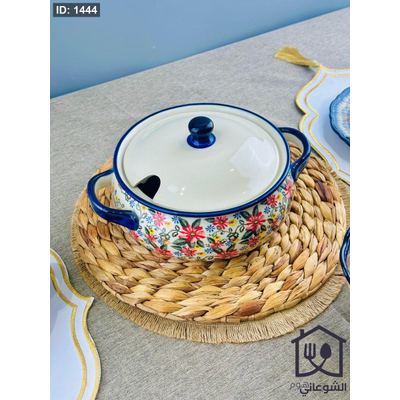 طنجرة شوربة خزف مغربي 21 cm