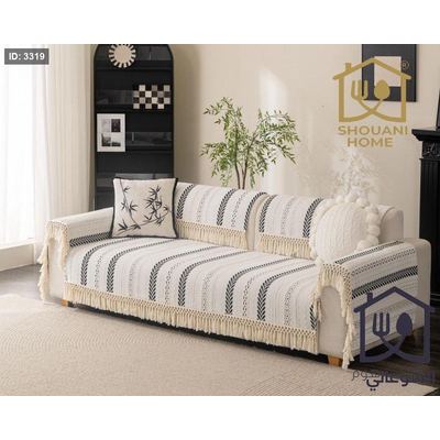 وجه كنب 7 مقاعد قماشي بنقشة أنيقة – Shouani Home