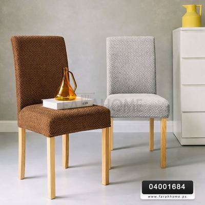 غطاء كراسي سفره مخمل بدون تنورة