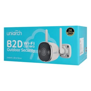 كاميرا Uniarch Uniview Uho-B2D-M3F3D خارجية ثنائية الإضاءة بدقة 3 ميجابكسل مزودة بتقنية Wi-Fi