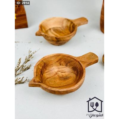 مضيفة / زبدية مكسرات خشب طبيعي مانجو هندي 14CM