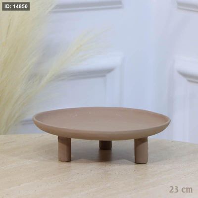 جاط بوب كيك مدور 23سم قاعدة 3 ارجل موكا BR-25711A نحاس هندي %ه11