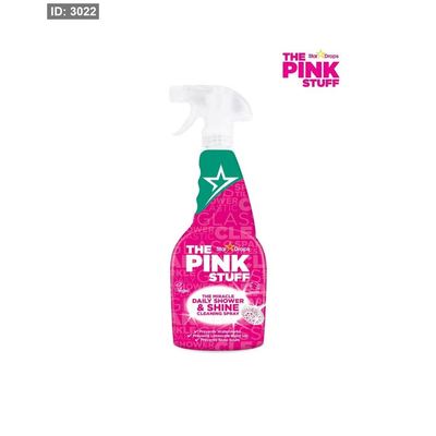 بخاخ / منظف الاستحمام اليومي Pink Stuff & Shine هو منظف ومزيل تراكم الترسبات الكلسية وبقايا الصابون والأوساخ على جميع ال