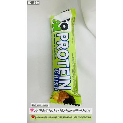 بروتين بار Go oN كريسبي بالفول السوداني والكراميل 50 غرام