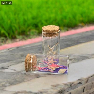 قارورة زجاج شفاف"14"