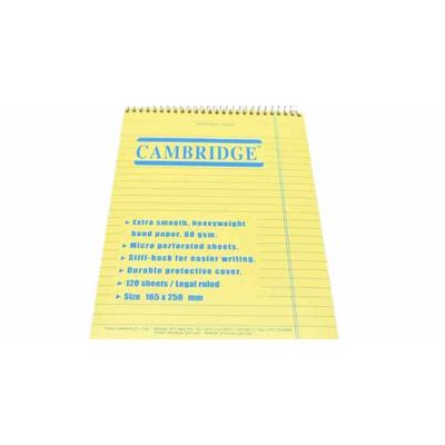 دفتر بلوك ورق أصفر سلك B5 CAMBRDGE