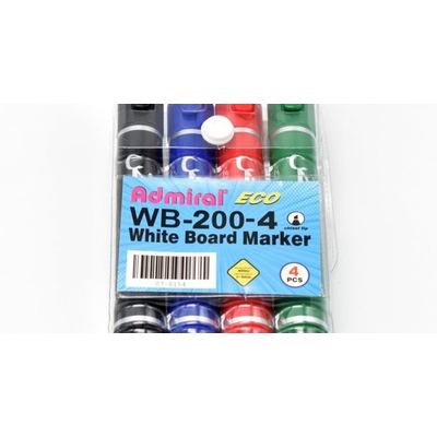 طقم أقلام لوح 4 لون رقم ADMIRAL WB-200-4