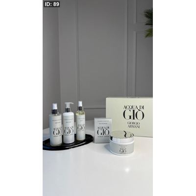 طقم عطر Gio Armani - رجالي - ٥ قطع / شامل علبة الشركة