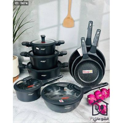 طقم طناجر جرانيت 13 قطعة MAESTRO Chef