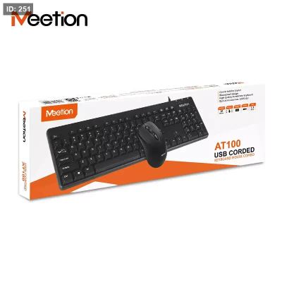 MEETION AT100 Wired Mouse and Keyboard Combo