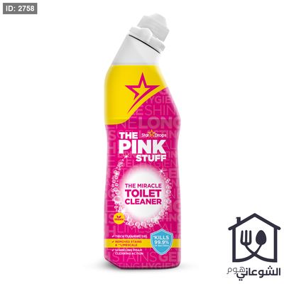 جل تنظيف المراحيض، يقضي على 99.99% من البكتيريا 750ml THE PINK STUFF