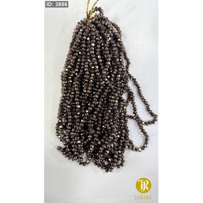خرز كرستال زجاج سداسي ( 6 ملم )