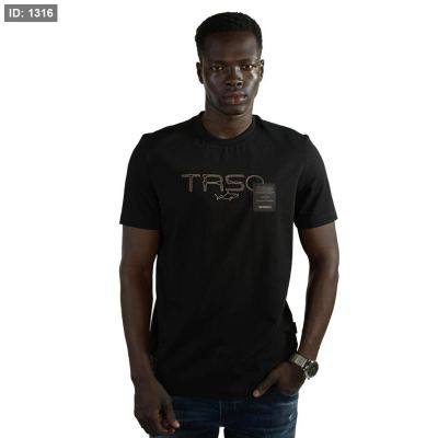 TRESQUALI EN S/S C Tee Black