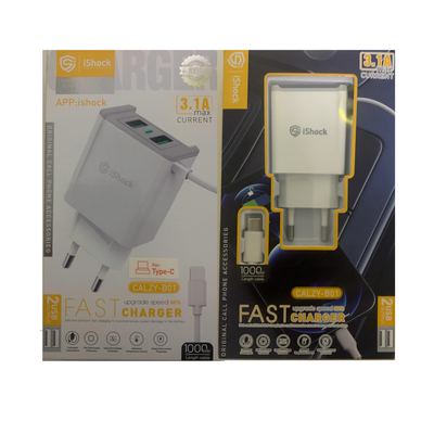 iShock Is-t04 Mobile Charger type C -شاحن موبايل شاحن موبايل مع وصلة تايب سي