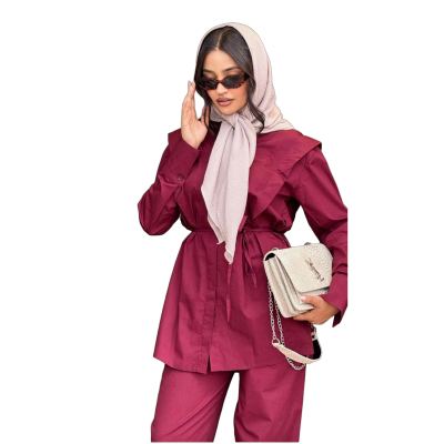 طقم عملي طويل ردة كتف