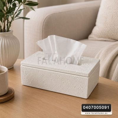 علبة / بكيت محارم حجر ابيض
