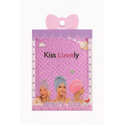 منشفة لف الشعر Kiss Lovely  جففي شعرك بسرعة وسهولة مع لمسة ناعمة ومريحة