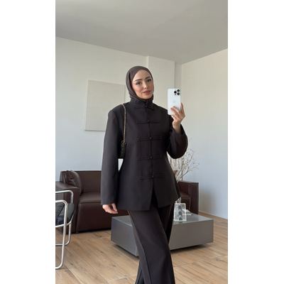 طقم القصة الصينية - بني 🟤