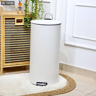 سطل دعسة تنك ابيض مدور 27لتر مع دلو QJB1227-WH +ط5 A