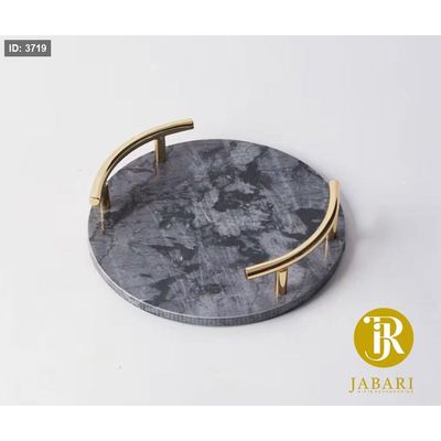 صينية جرانيت دائري اسود كود 46