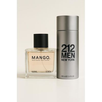 عطر مانجو الرجالي – ناعم ومنعش، مماثل لعطر 212 MEN نيويورك من كارولينا هيريرا