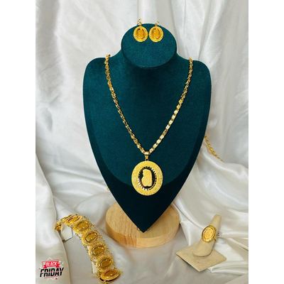 ذهب ايطالي/ 4 قطع حلبي ناعم