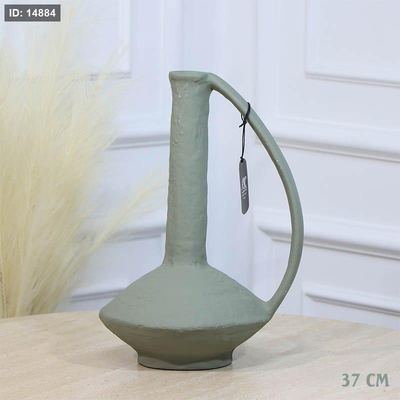تحفة فازة 37سم شكل ابريق طويل بستاشيو GR-25581 نحاس هندي %ه11
