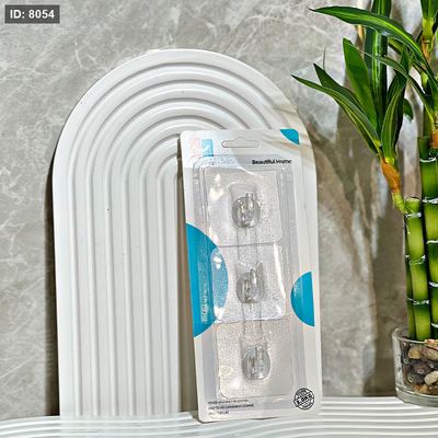 طقم /3 علاقة تلزيق مربع شفاف AC521/29 =ط2