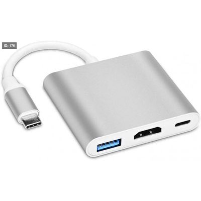USB-C to HDMI Adapter 4K USB Type-C Multiport Hub, 3-in-1 with HDMI USB 3.1 Port