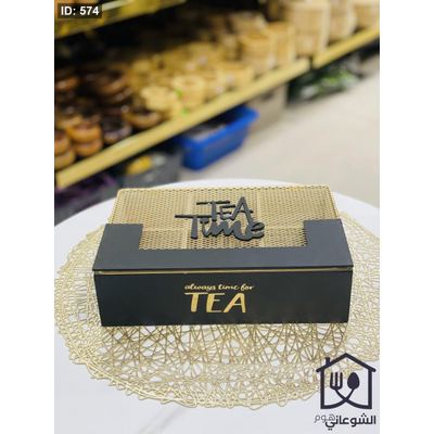 صندوق تي بوكس (Tea box) خشب 6 خانات