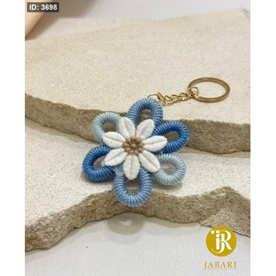 ميدالية مكرميه وردة ( ازرق )