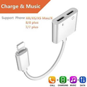 Dual Lightning Audio and Charge Adapter