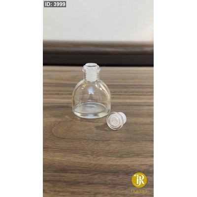 عبوة زجاج للعطر 50Ml & سدادة مطاط رأس أكريليك