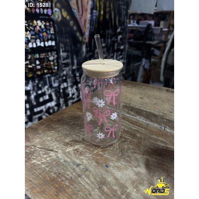 كوب ببيوتك مع ورد