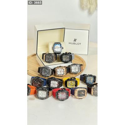 ساعة - Hublot الشبابية مستطيل / شامل علبة و كيس