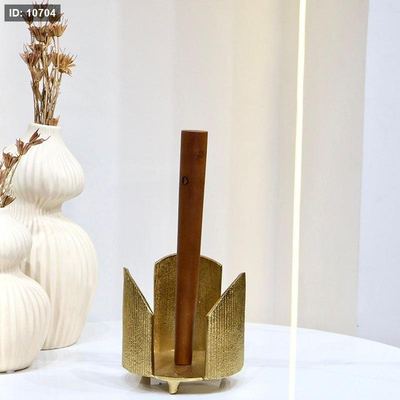 حمالة محارم نحاس هندي 1 عين خشب 29سم HO202409 %ه7