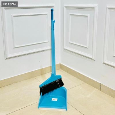 مكنسة +مجراد بلاستك ملون يد طويل K169/11 =ك2