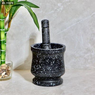 مدق ثوم جرانيت اسود منقط وسط k62/7 =ض3