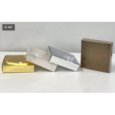 علب تغليف كرتون مع غطاء شفاف 8.5*12*12
