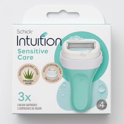 شفرات Schick Intuition للعناية بالبشرة الحساسة