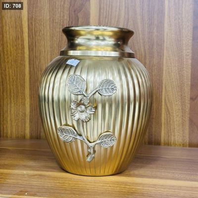 فازة مميز هندي نحاس أنتيك 24 سم