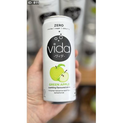 مشروب غازي vida فيدا بنكهة التفاح الاخضر دايت صفر سكر وصفر سعرات وزنها 325غرام❤️