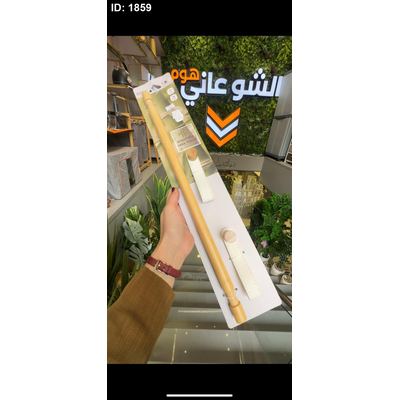حمالة / علاقة مناشف بامبو مع جلد