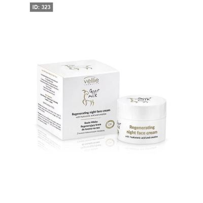 Vellie Goat Milk Regenerating Face Night Cream - كريم ترطيب الوجه الليلي بحليب الماعز من Vellie