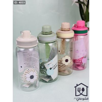 مطرة ماء بلاستيك مع غطاء لف عجل SPORT