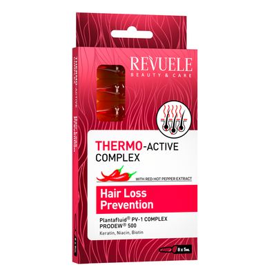 REVUELE THERMO ACTIVE COMPLEX Hair Loss Prevention Ampoules-8*5ml