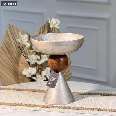 جاط فواكه مصدف بيج B مدور 21سم 89952S رجل طابة خشب %ه15